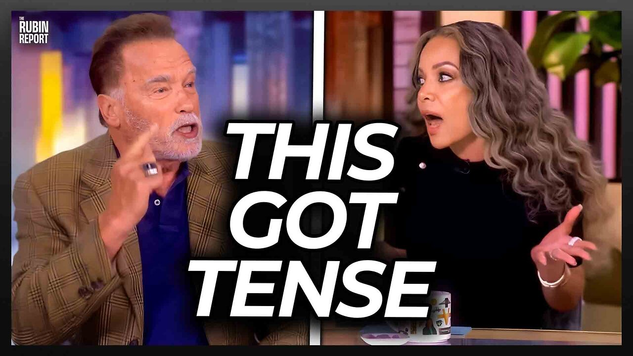 ‘The View’s Sunny Hostin Gets Visibly Angry When Arnold Schwarzenegger Puts Her in Her Place
